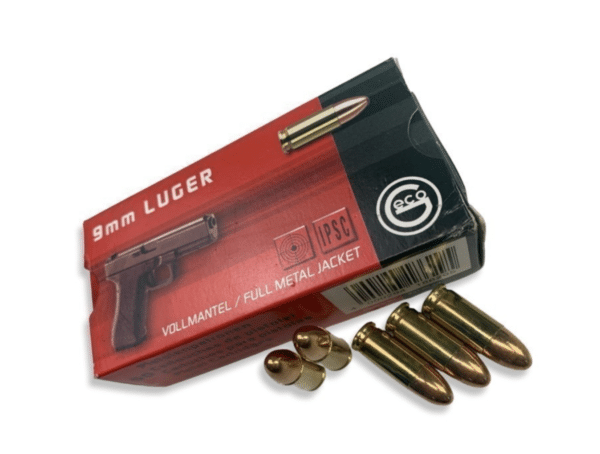 Geco 9x19mm Ammunition 124Gr FMJ 1,000 Rounds